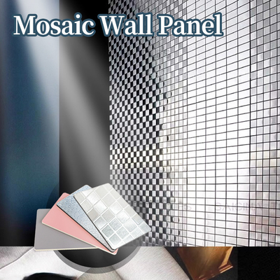 Jakość Nowe produkty Dekoracja wnętrz Panele ścienne z metalu Mosaik Bambus Węgiel drzewny Panele podkładkowe fabryka